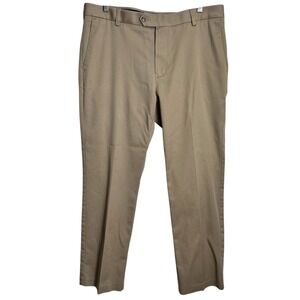 Roundtree & Yorke TravelSmart Mens Khaki CoreComfort Waistband Pants 36x30